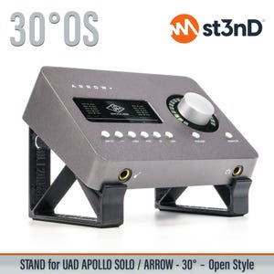 STAND for UAD Apollo Solo / Arrow - 30 degrees - Raised (by 25mm) - Open Style