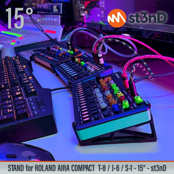 STAND for Roland AIRA Compact T-8 / J-6 / S-1 - 15 Degrees