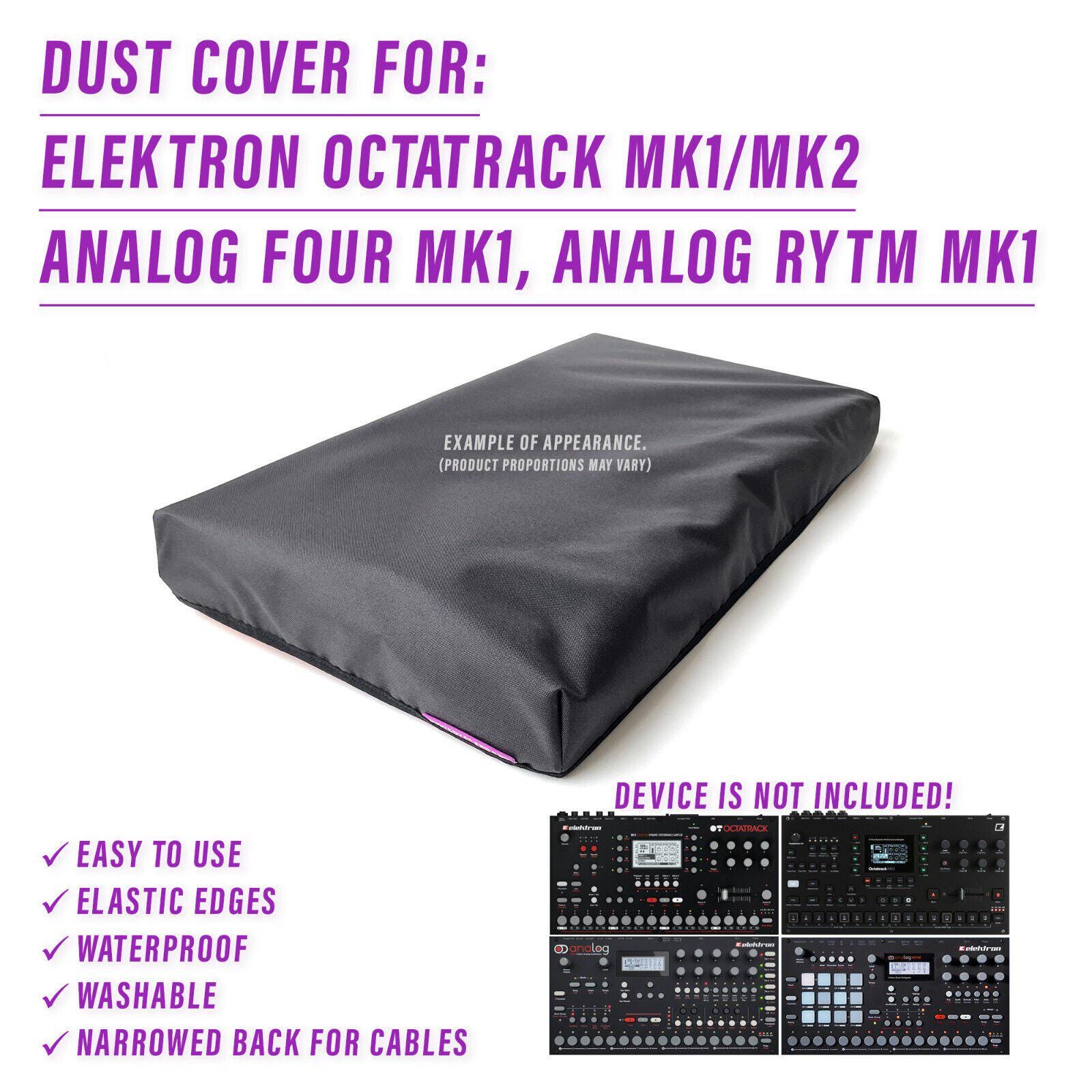 DUST COVER for ELEKTRON Octatrack Mk1/mk2, Analog Four Mk1, Analog 