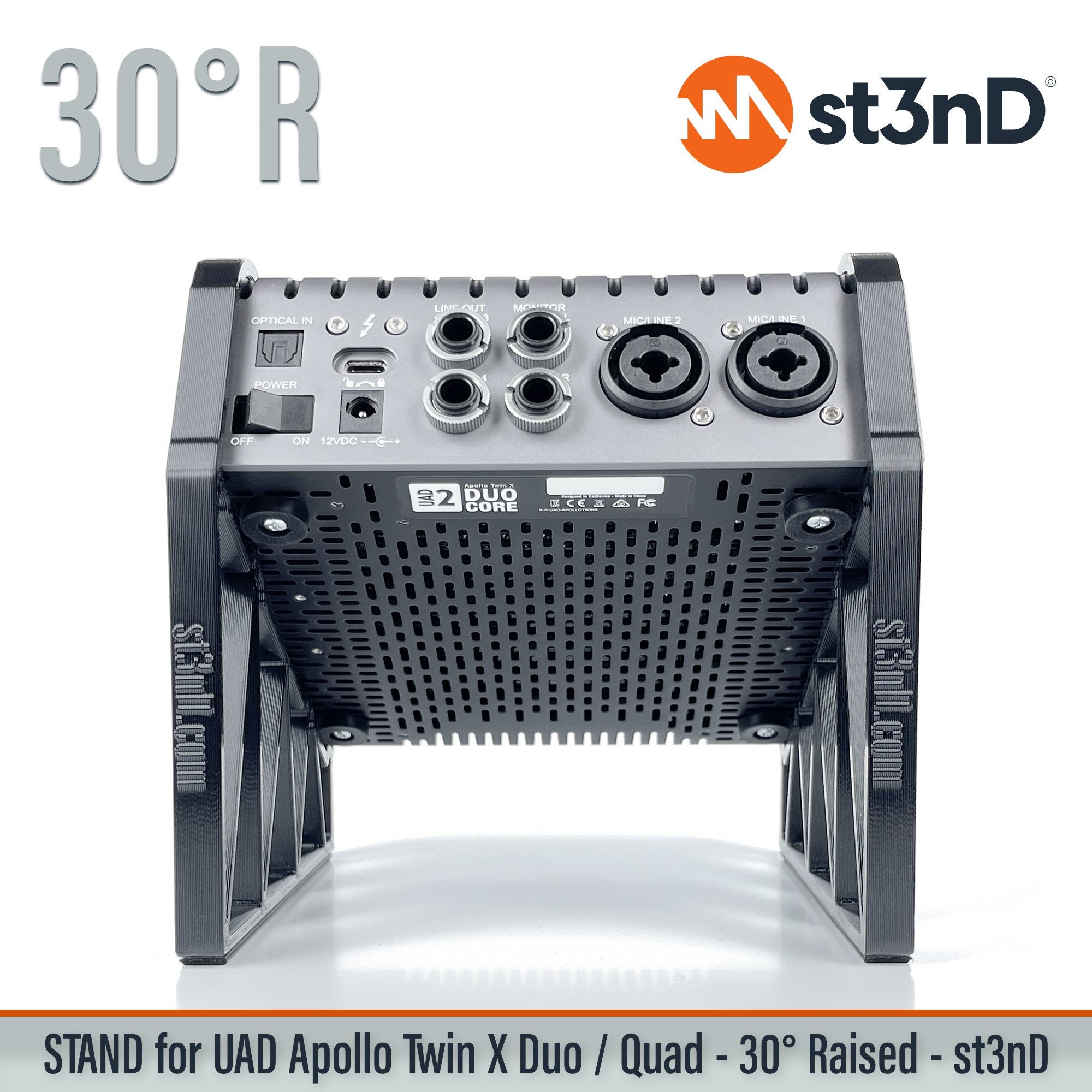STAND for UAD Apollo TWIN X Duo / Quad - 30 Degrees - Raised (by