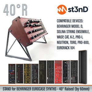 STAND for BEHRINGER BEHRINGER Eurorack Case Format Instruments And Synths - 40 Degrees - Raised (by 60mm)