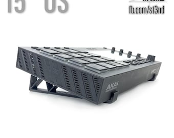 Akai MPC Live MK2用ウォールナットウッドスタンド（リストパッド付き