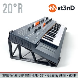 STAND for ARTURIA MINIFREAK - 20 Degrees - Raised (by 20mm) - 3d Printed - 100% Buyers Satisfaction - st3nD