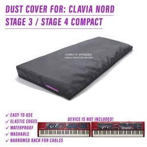 DUST COVER for CLAVIA Nord Stage 3, stage 4 Compact