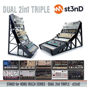 DUAL TRIPLE STAND for Korg Volca Series