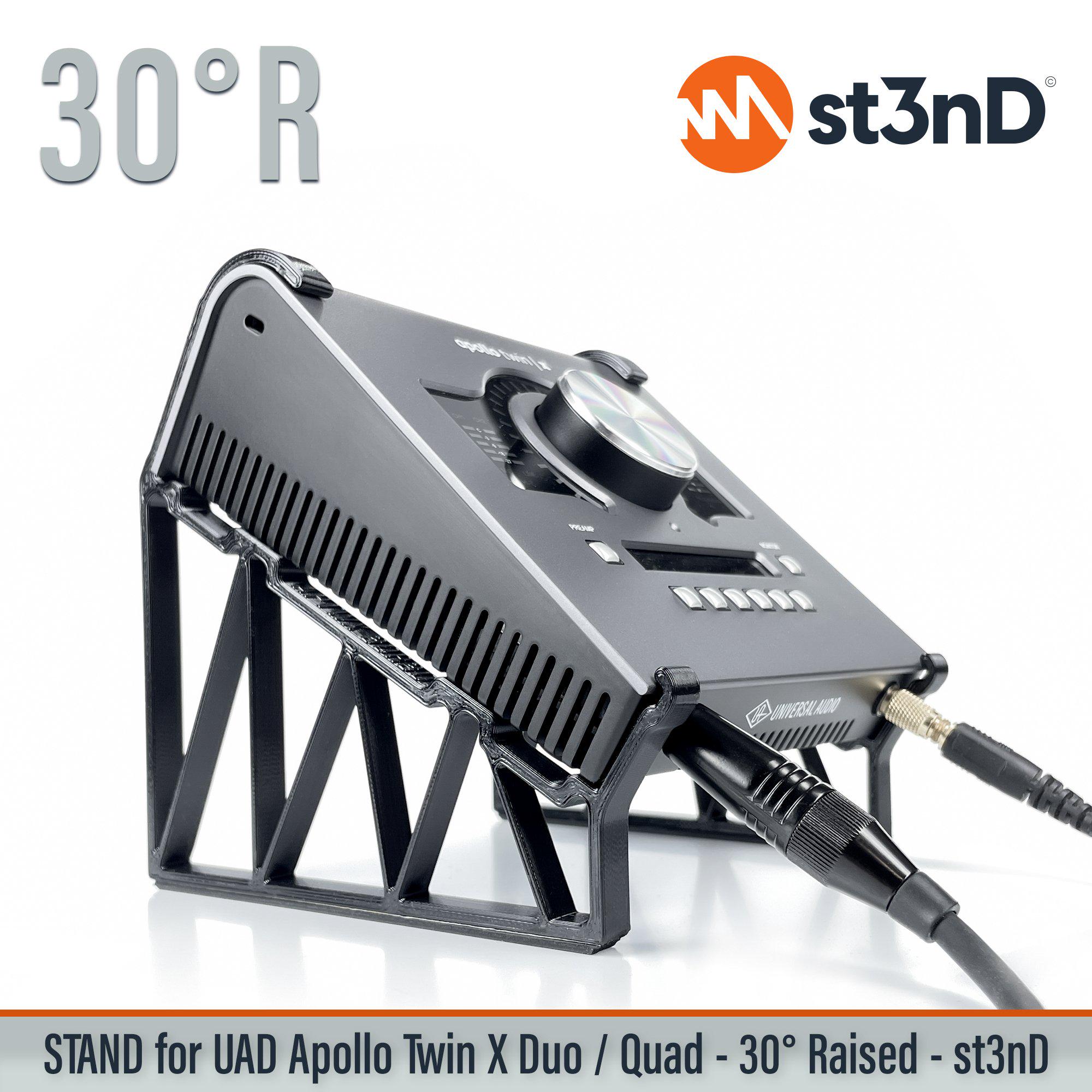 STAND for UAD Apollo TWIN X Duo / Quad - 30 Degrees - Raised (by