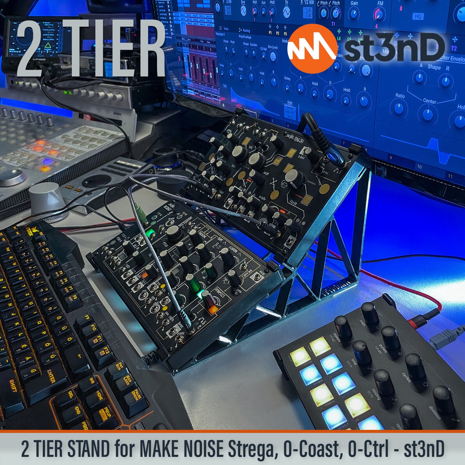 2 TIER STAND for Make Noise 0-coast / 0-ctrl / Strega - 20