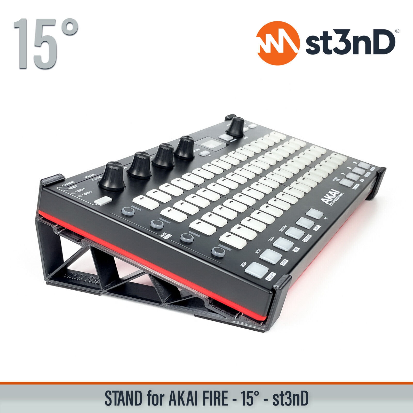 STAND for AKAI FIRE - 15 Degrees - St3nd - 3d Printed - 100