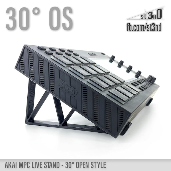 STAND for Akai MPC LIVE - 30 Degrees - Open Style - 3D Printed - 100% Buyers Satisfaction - st3nD