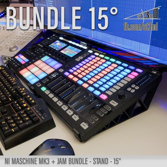 STAND BUNDLE for NI Maschine Jam + Mk3 - 15 Degrees - 3d STAND BUNDLE for NI Maschine Jam + Mk3 - 15 Degrees - 3d