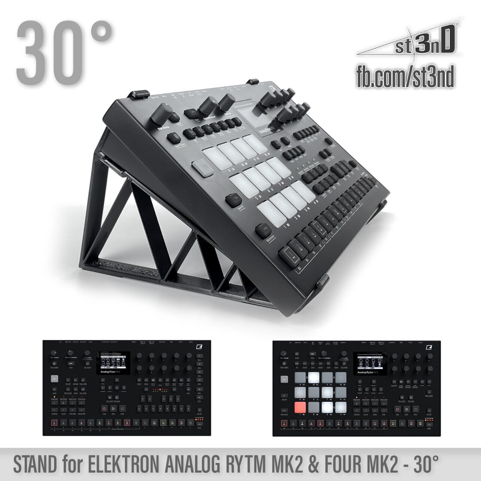 STAND for Elektron Analog RYTM mk2 FOUR mk2 30 Degrees 3D