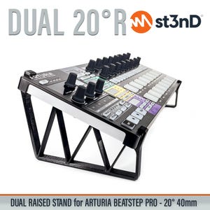 DUAL RAISED STAND for Arturia Beatstep Pro - 20 - 60 degrees
