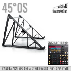 STAND for Akai MPC ONE (and other devices: check dimensions) - 45 Degrees - Open Style - 3d Printed - st3nD