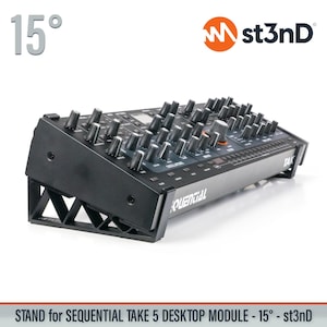 STAND for SEQUENTIAL TAKE-5 or Oberheim Teo-5 Desktop Module - 15 Degrees