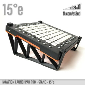 STAND for Novation LAUNCHPAD PRO - 15 Degrees - Elevated - 3d Printed - st3nD