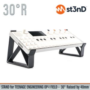 STAND for Teenage Engineering OP-1 Field - 30 degrees - Raised (by 40mm)
