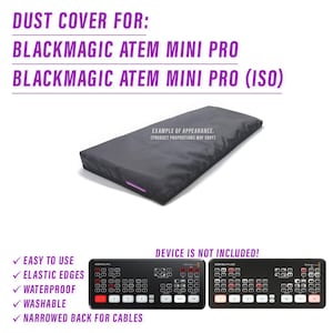 DUST COVER for BLACKMAGIC Atem Mini Pro / Iso
