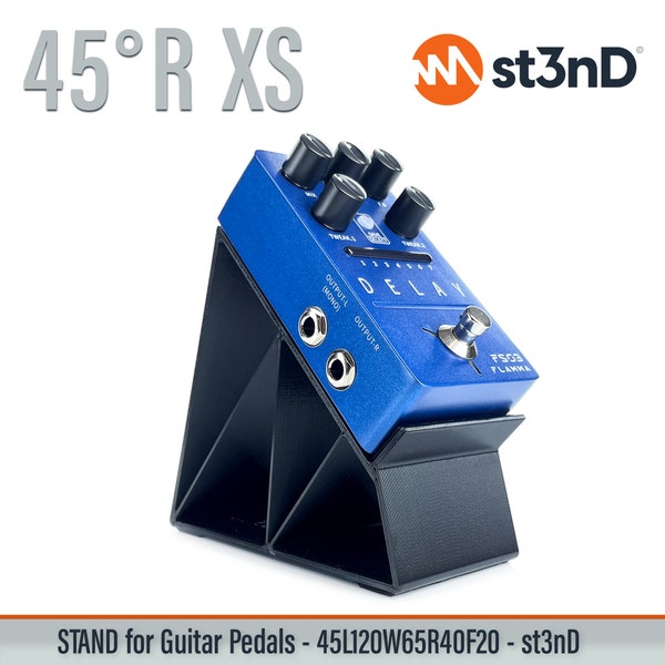 STAND for GUITAR PEDALS - 45 degrees - 45l120w65r40df20