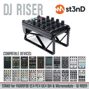 DJ RISER STAND for Faderfox Micromodul Ec4 / Pc4 / Uc4 / Dj4 / Sc4