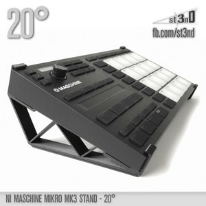 STAND for NI Maschine MIKRO Mk3 - 20 Degrees - 3d Printed - 100% Buyer Satisfaction