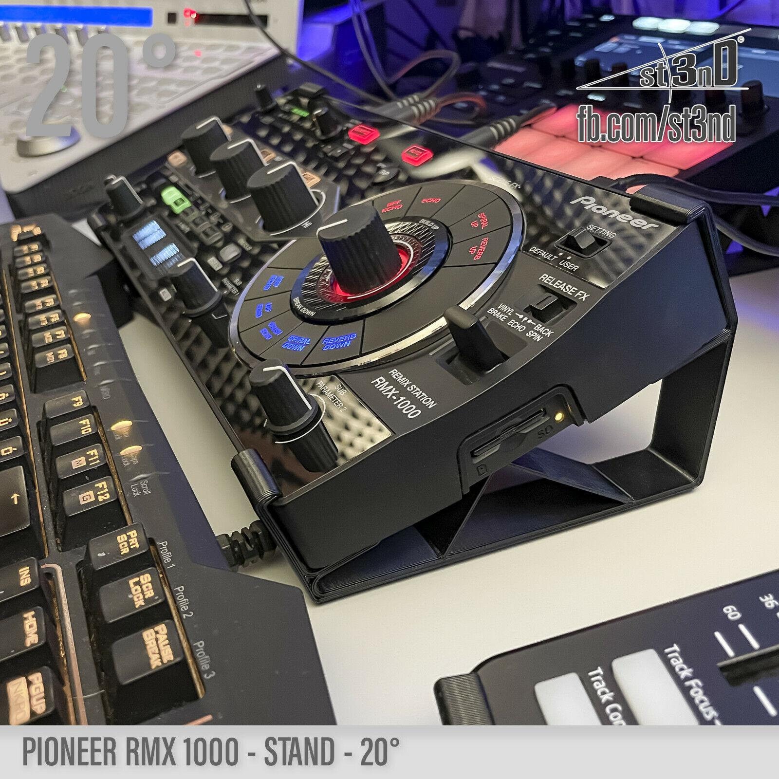STAND for Pioneer Dj RMX-1000 - 20 Degrees - 3D Printed - 100