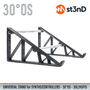 Suporte universal para sintetizadores/controladores - 30 graus - Estilo aberto - 30l245f15 (Arturia DrumBrute Impact)
