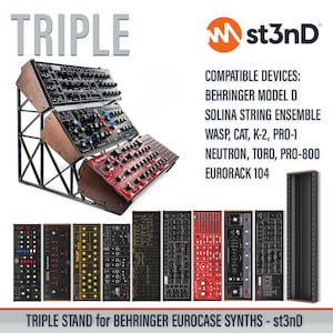 TRIPLE STAND for BEHRINGER 70hp/80hp Eurorack Case Synths