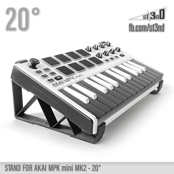 STAND for Akai MPK MINI Mk2 / Mk3 - 20 degrees - 3d printed - 100% Buyers Satisfaction - st3nD