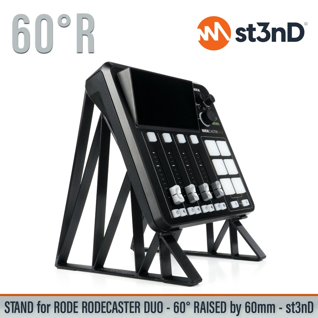 Rodecaster Pro Stand Riser STAND for RODE RODECASTER Duo - 60 Degrees (raised by 60mm) - Etsy