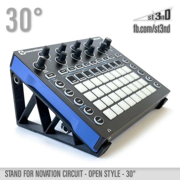 STAND for NOVATION CIRCUIT - 30 degrees - Open Style - 3d printed - 100% Buyer Satisfaction