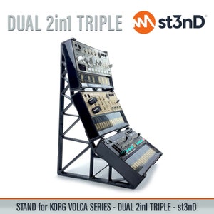 Restand Support Triple Korg Volca – Support De Bureau Stable & Pratique Pour Vos Instruments De Musique