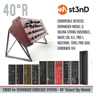 STAND for BEHRINGER BEHRINGER Eurorack Case Format Instruments And Synths - 40 Degrees - Raised (by 60mm)