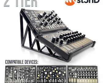 2 TIER STAND for Make Noise 0-Coast / 0-Ctrl / Strega - 20 & 45 Degrees - 3D Printed - st3nD