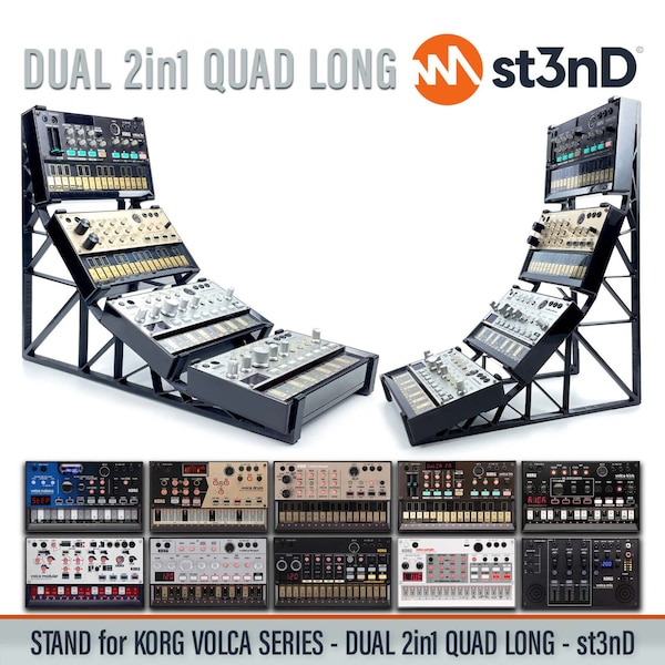 DUAL 2in1 QUAD XLarge STAND for Korg Volca Series - st3nD - 100% Satisfaction