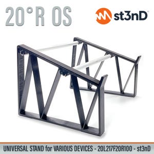 UNIVERSAL STAND for SYNTHS / Controllers / Fx - 20 Degrees - Raised - Open Style - 20l217f20r100 (Pioneer Dj Toraiz Squid)