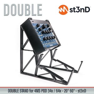 DOUBLE STAND for 4MS Pod 34x, 64x - 20&60 Degrees