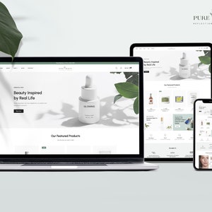 Pure Beauty - Cosmetic Shop - Tema Premium Shopify para site de comércio eletrônico