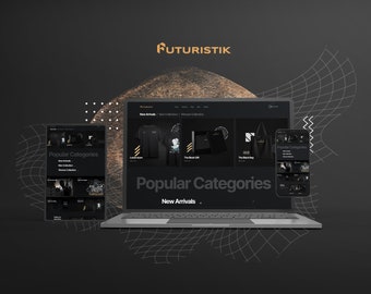 Futuristik - Fashion Shop - Shopify Ecommerce Template for Black Style Clothing Store