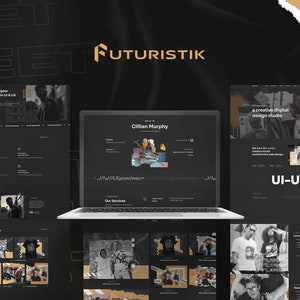 Dark Black Futuristic - Luxus Fashion Shopilly Theme Template