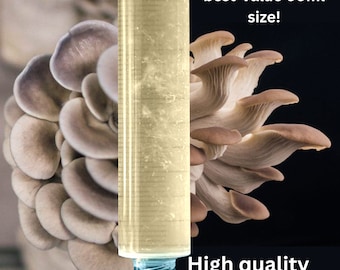 Gourmet Mushroom Liquid Culture - High Quality Mycelium Syringe for Mushroom Growing - Offered in 10ml & 60ml Size - Free Shipping