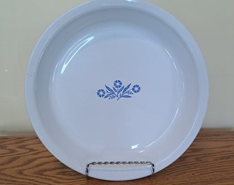 Pie Pan, CORNING WARE Blue Cornflower 9in Pie Pan, Vintage Corning, Made in the USA, Vintage Kitchen Decor, Retro Pie Dish