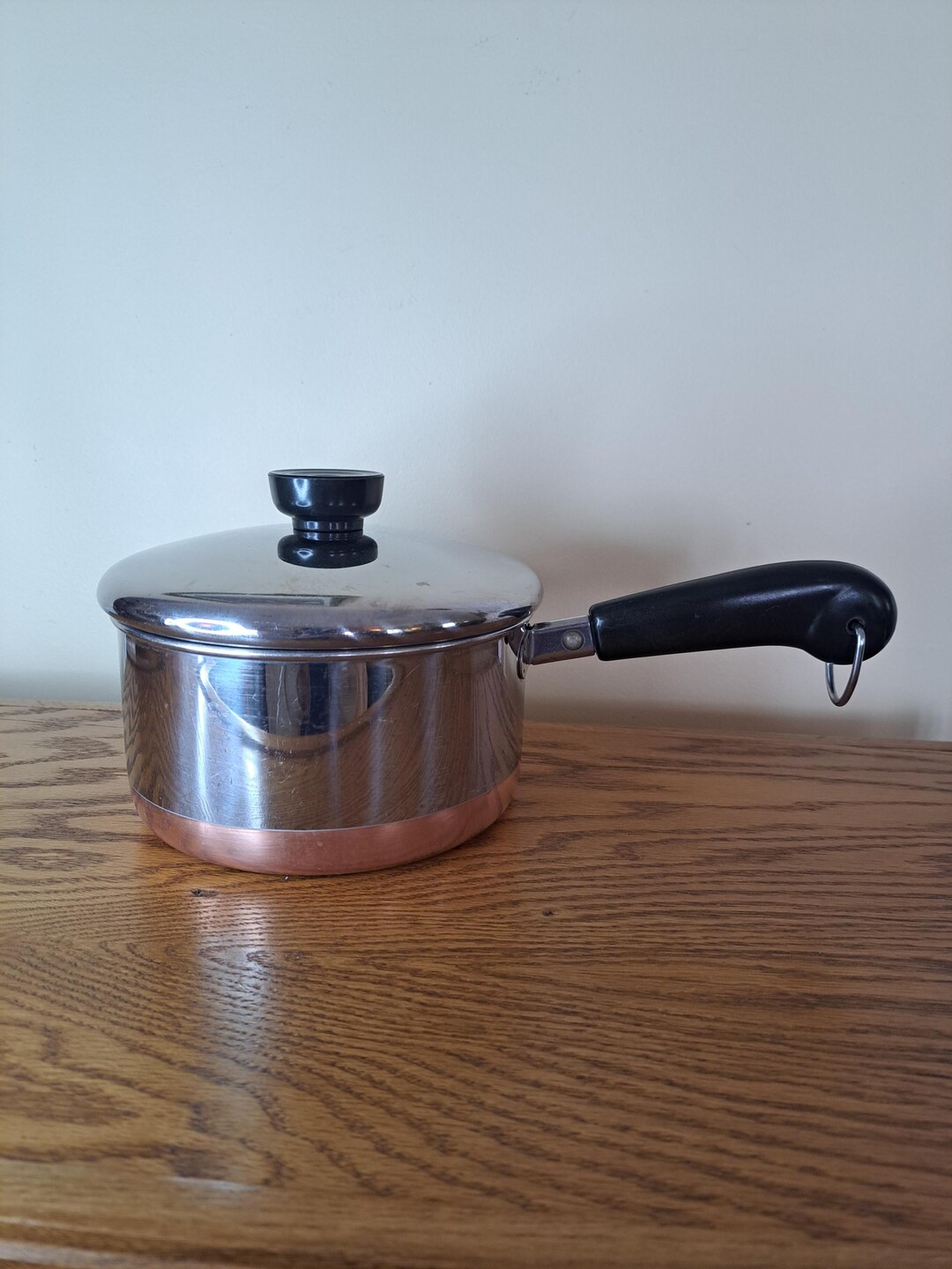Copper Bottom Stainless Steel Pan Paul Revere Vintage Sauce Pan 1.5 ...