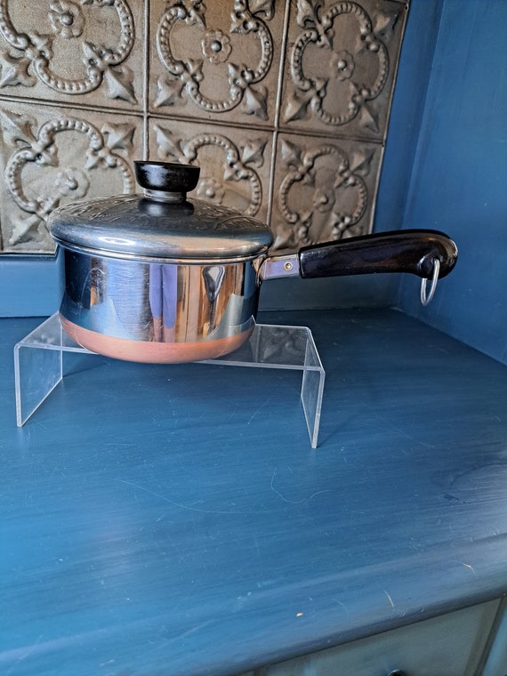  Vtg Revere Ware SS Copper Bottom 1 1/2qt Saucepan: Home &  Kitchen