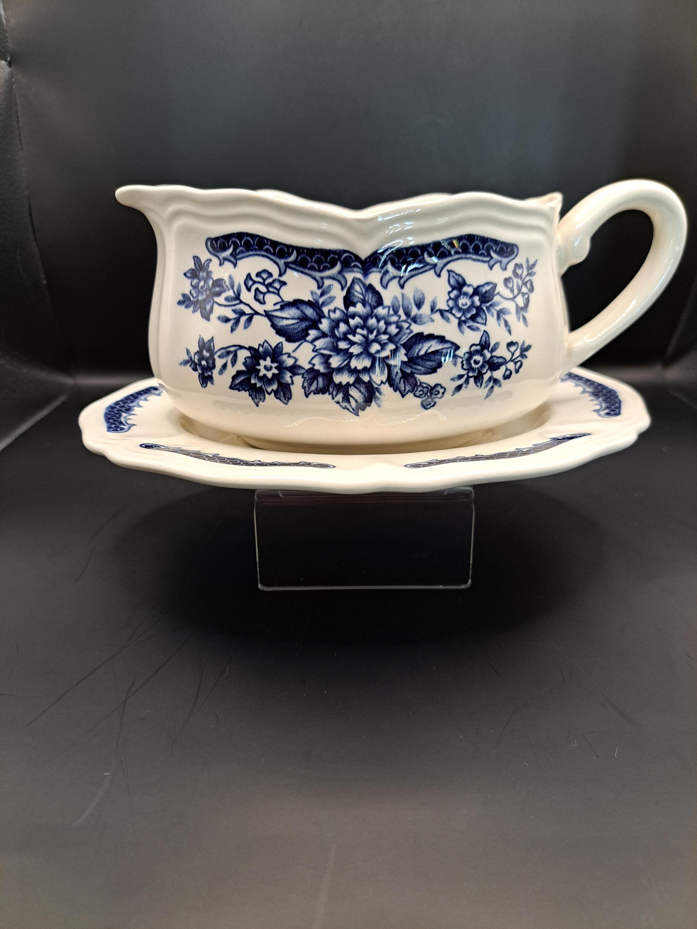 Ironstone Blue Carnation Made in Japan - Etsy
