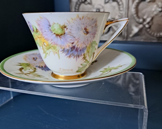 Teacup Set Royal Doulton Glamis Thistle Bone China Tea Cup Etsy
