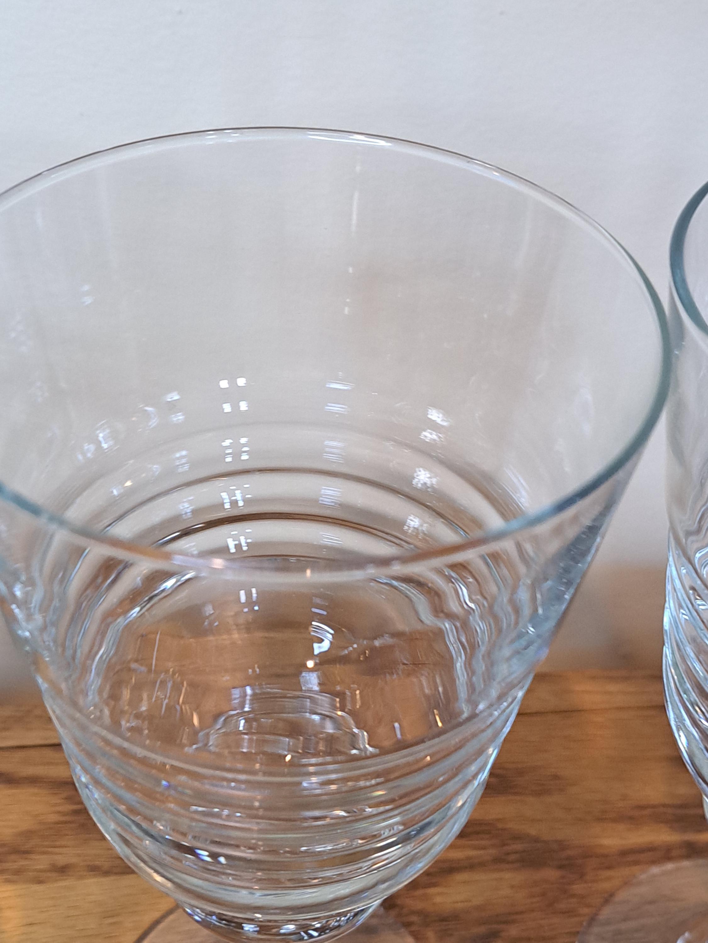 Libbey Ribbed Glassware Drinking Glasses, Vintage Libbey, Set of 5 Vintage Libbey Ribbed Water ...