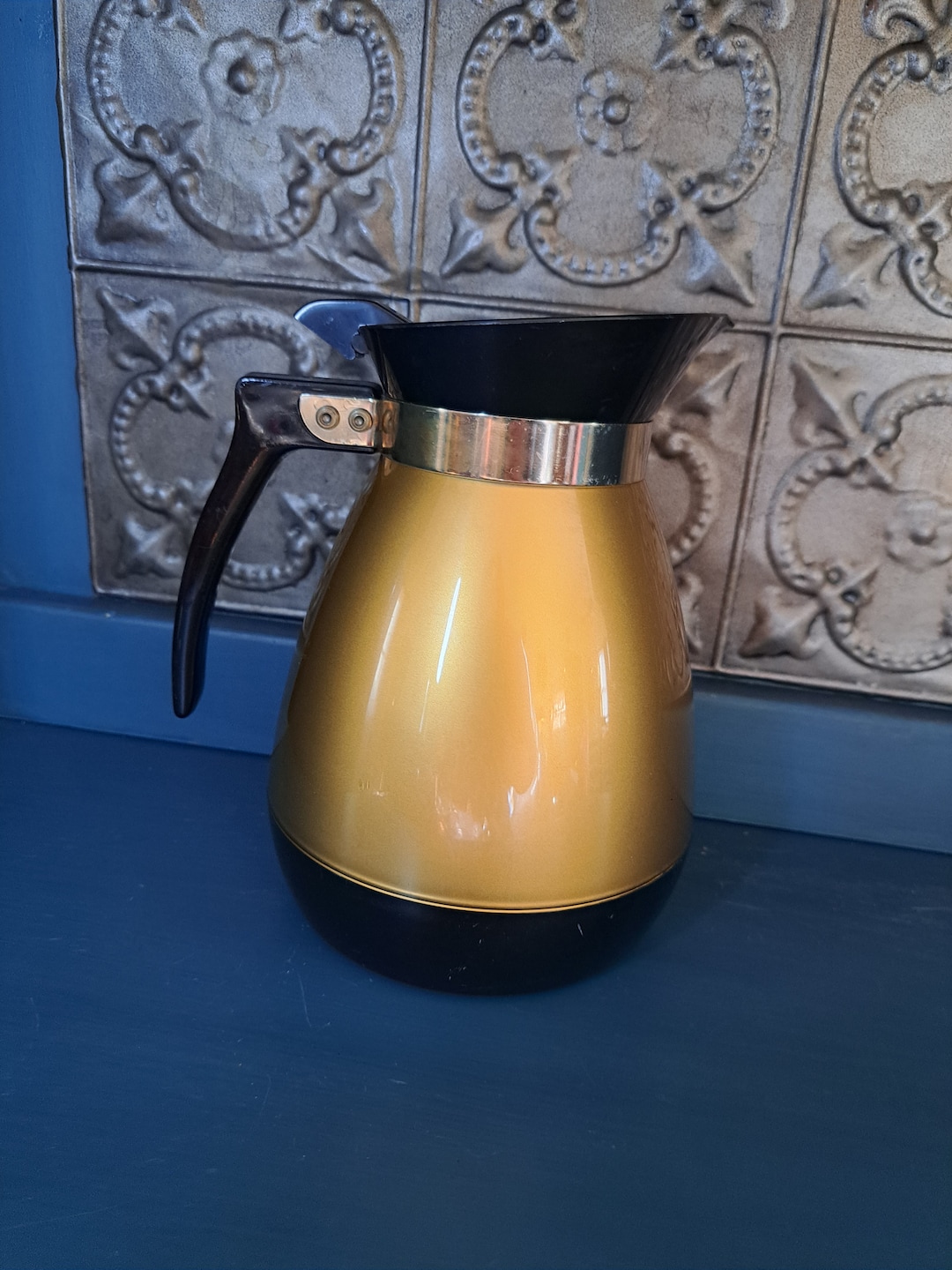 Coffee Carafe, Vintage Kitchen Decor, West Bend Thermo Serv Vintage