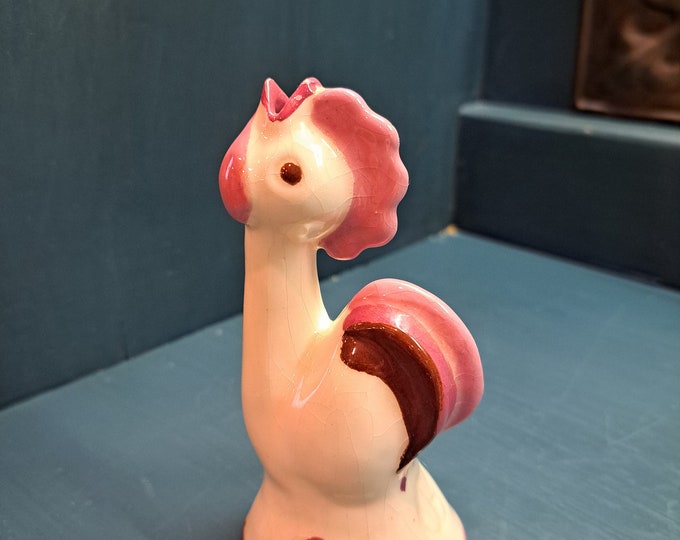 Pie Bird, Vintage Ceramic Pie Bird by Betty Cleminson, Colorful Pie