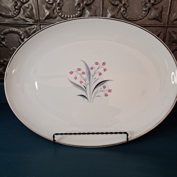 Platter, Princess China Flair Tru-Tone Serving Platter, Oval, 13-in Oval, Princess China Flair Vegetable Dish
