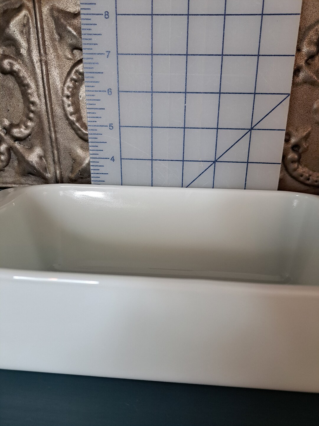 Pyrex Loaf Pan, Pyrex Bread Pan, Glass Bread Pan, Loaf Pan, Pyrex White